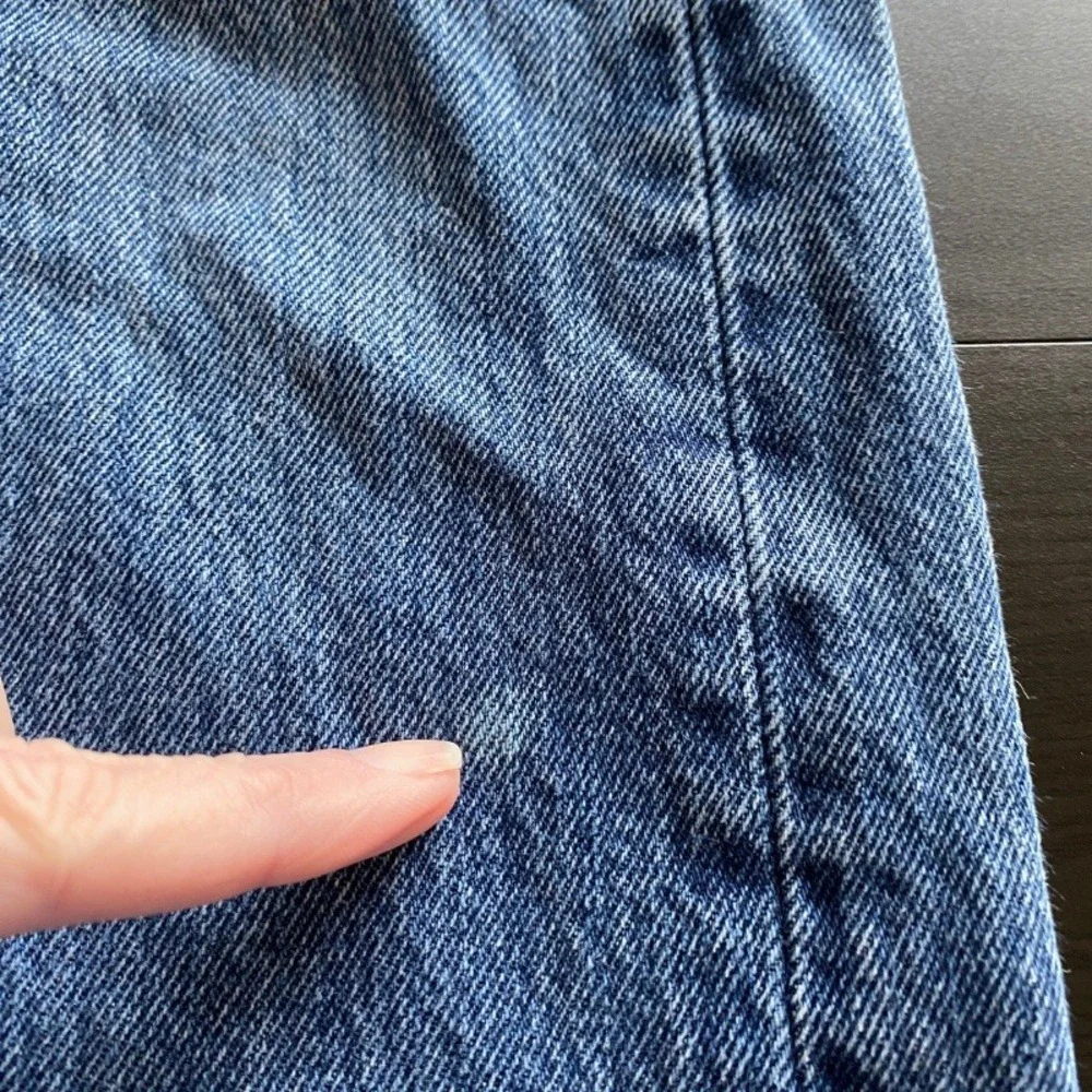 Levis 501 Jeans 32x32 Actual 32 x 30 Blue Denim Straight Leg Button Fly Orginal - Picture 7 of 9